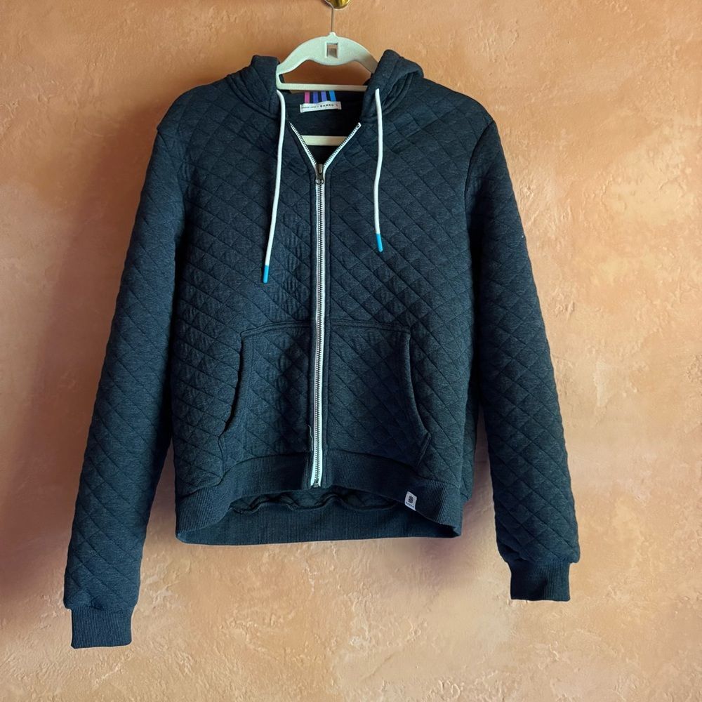 Marine Layer x Bamko Quilted Zip Hoodie Lightweight Jacket Casual
